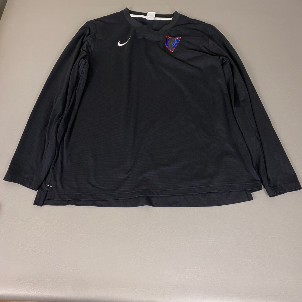 Depaul Blue Demons Nike Dri-FIT  Shirt Men's Size XXL Long Sleeve Black Athletic